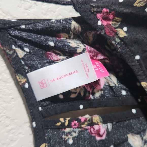 Nobo Camisole Womens keyhole floral blouse high low round spaghetti Large - Picture 2 of 8